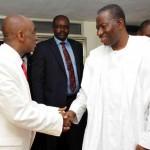 President Jonathan and Bishop Oyedepo