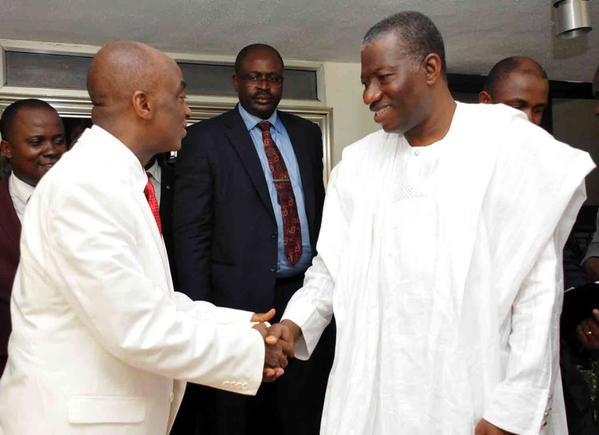President Jonathan and Bishop Oyedepo